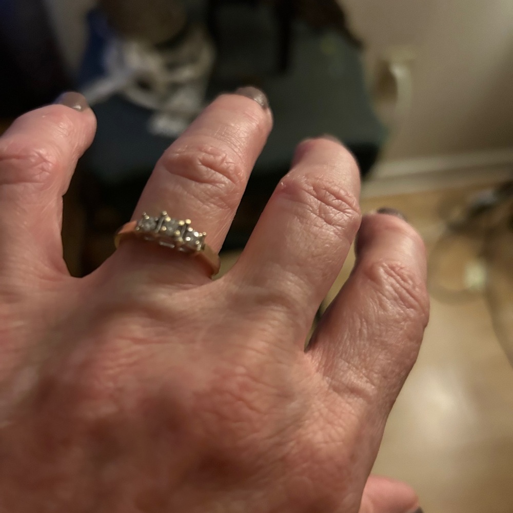 Diamond anniversary ring